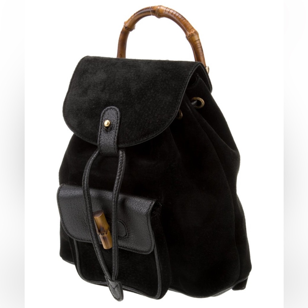 Gucci Suede Backpack - Picture 1 of 5